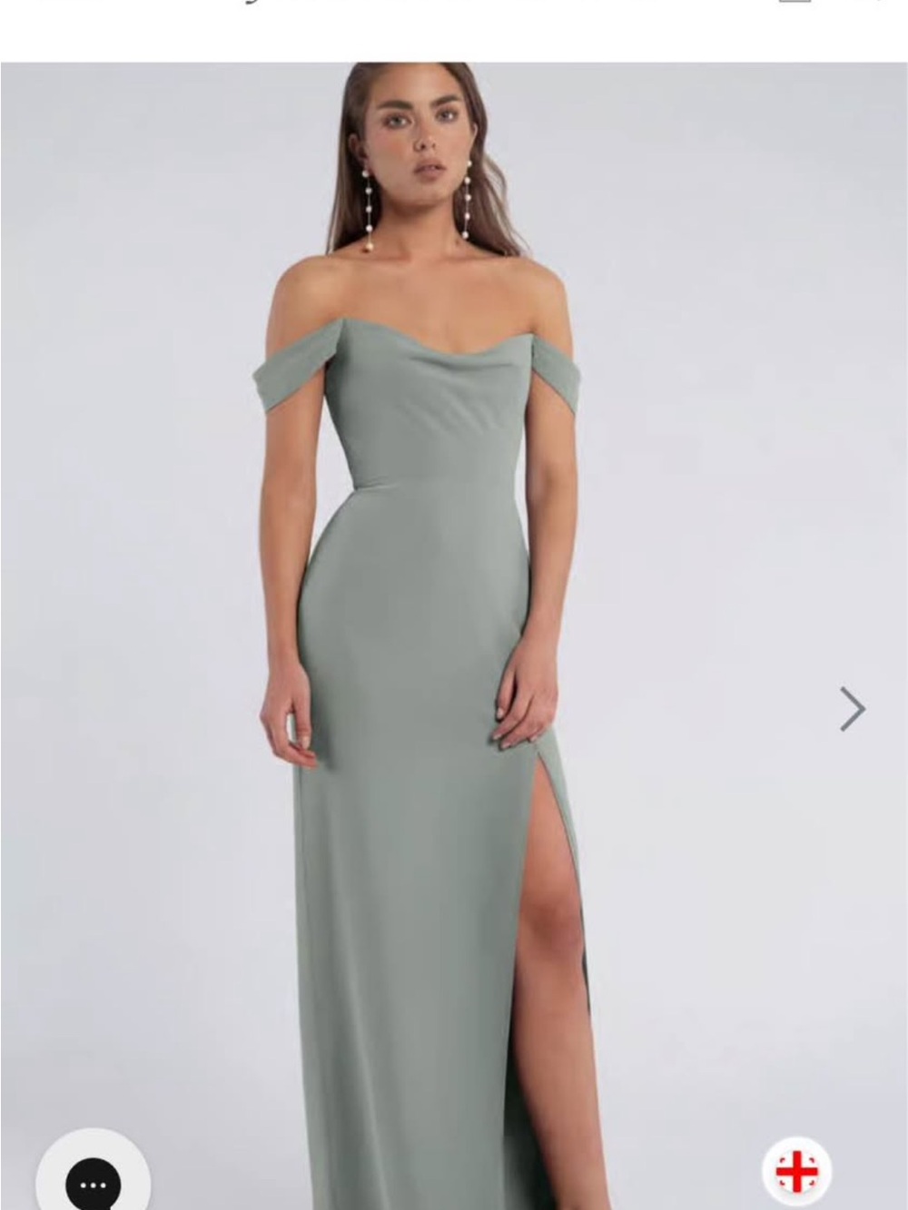 Jenny Yoo Jaqueline Moss Bridesmaid Dress Size 6